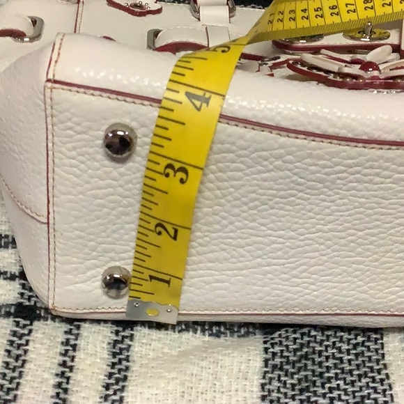 Coach Blake butterfly applique satchel in Chalk - Picture 12 of 13